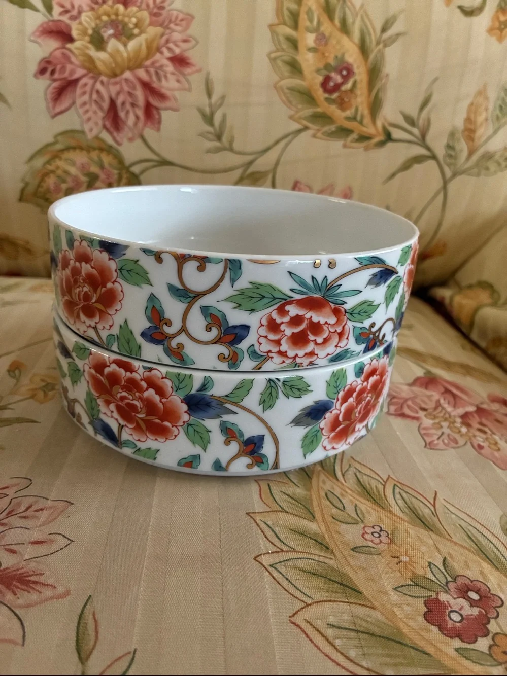 Japanese Porcelain Staking Bowls 6”
